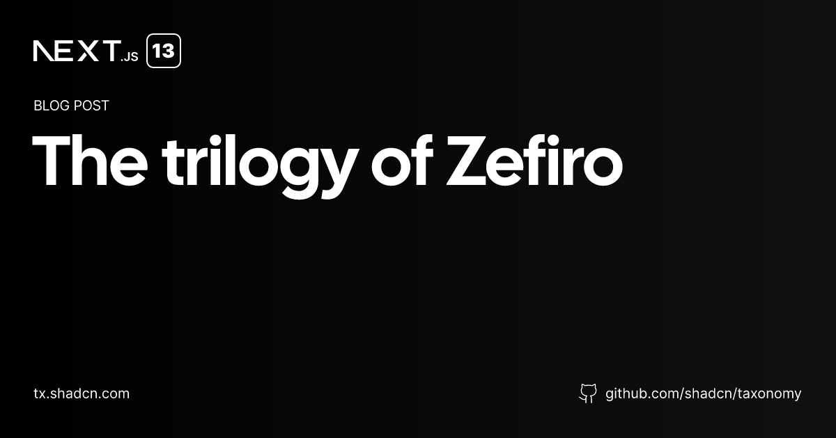 The trilogy of zefiro mii llm